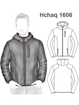 CHAQUETA CAMPERA POLERON SPORT CON GORRO