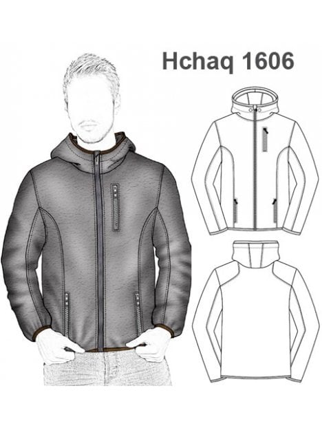 CHAQUETA CAMPERA POLERON SPORT CON GORRO