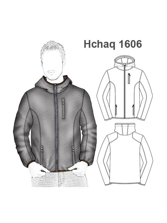 CHAQUETA CAMPERA POLERON SPORT CON GORRO