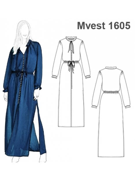 VESTIDO LARGO MUJER 1605