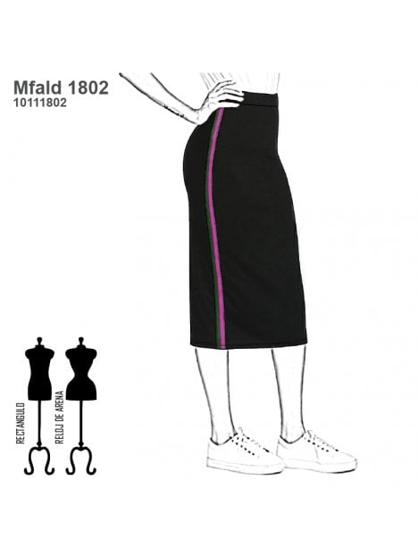 FALDA TUBO MUJER 1802