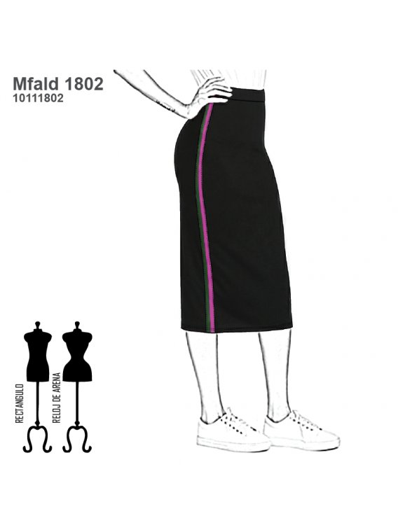 FALDA TUBO MUJER 1802