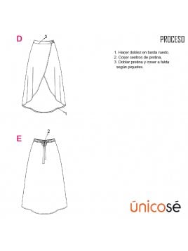 FALDA CRUZADA MUJER 1803