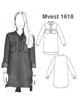VESTIDO CAMISERO MUJER 1618