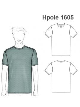 POLERA BASICA HOMBRE 1605
