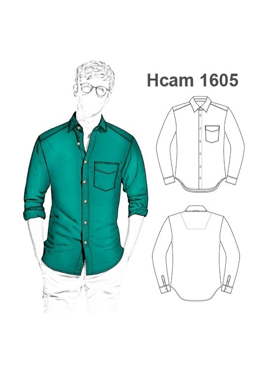 CAMISA SLIM FIT HOMBRE 1605