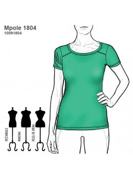 POLERA BASICA MUJER 1804