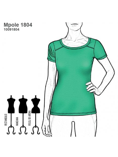 POLERA BASICA MUJER 1804