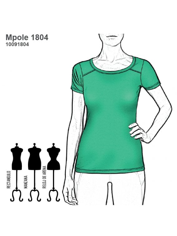 POLERA BASICA MUJER 1804