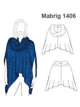 ABRIGO TAPADO PONCHO MUJER