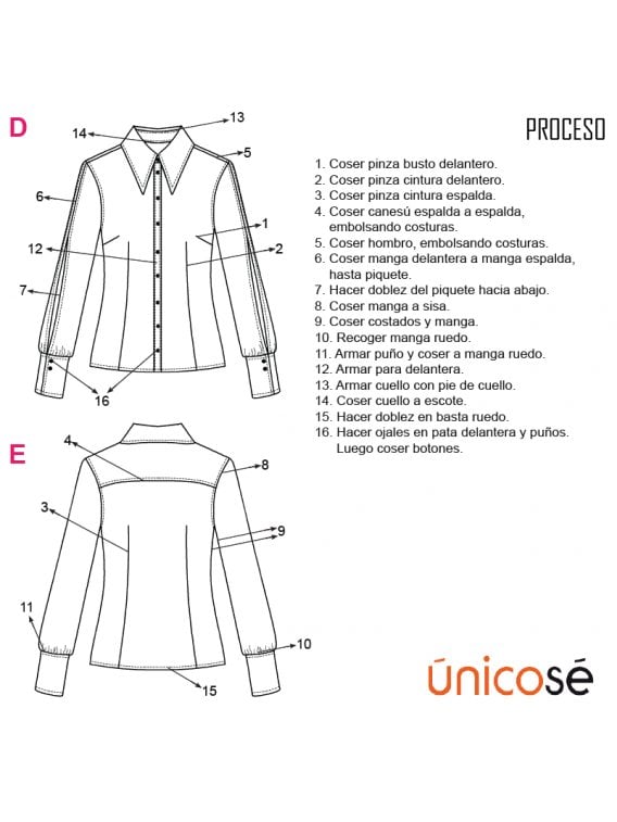 BLUSA CAMISERA MUJER 1807