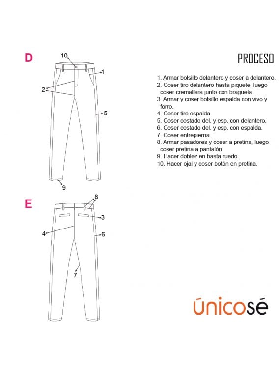 PANTALON FRANJA HOMBRE 1802