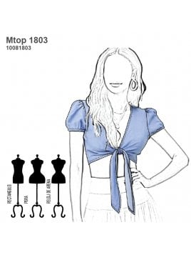 TOP CON LAZO MUJER 1803