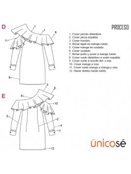 VESTIDO VUELOS MUJER 1822