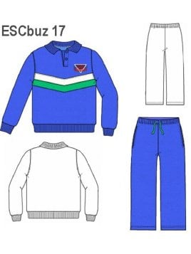 BUZO PATA Y APLICACION EN "V" UNISEX, CO