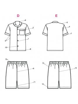 PIJAMA CORTO HOMBRE 1802