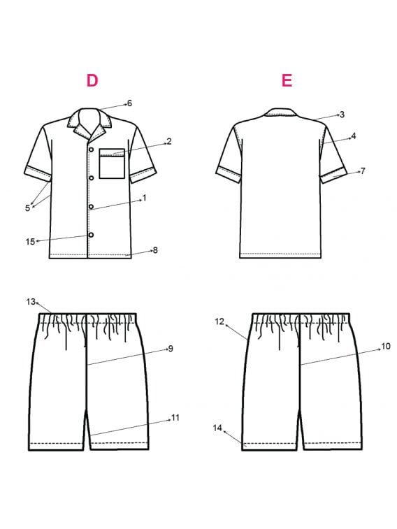 PIJAMA CORTO HOMBRE 1802