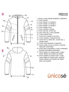 PARKA CORTES MUJER 1805