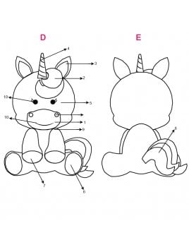 PELUCHE UNICORNIO MAN 1803