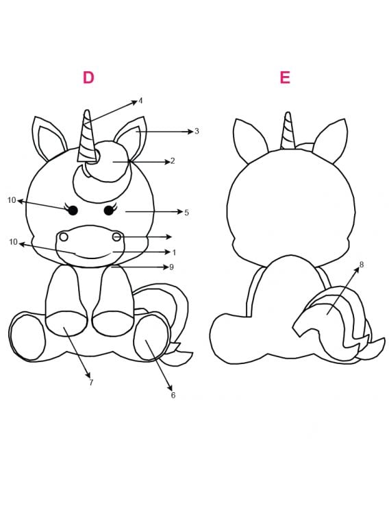 PELUCHE UNICORNIO MAN 1803