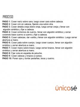 PELUCHE UNICORNIO MAN 1803