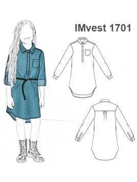 VESTIDO VAQUERO NIÑA 1701