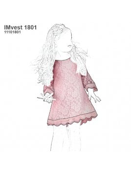VESTIDO EVASE NIÑA 1801