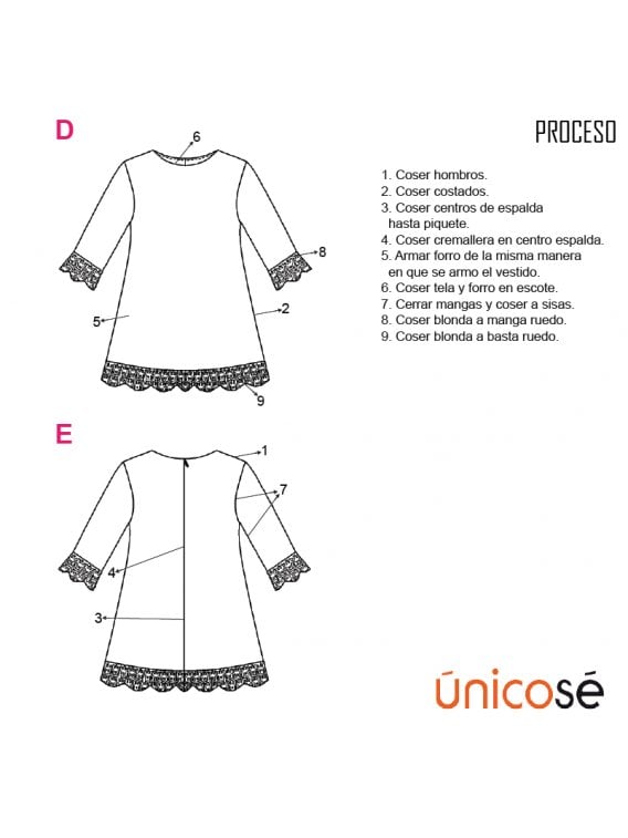 VESTIDO EVASE NIÑA 1801