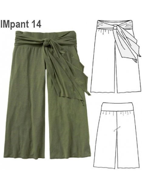 PANTALíñN CAPRI ANCHO NIíïA, PRETINA ANCHA