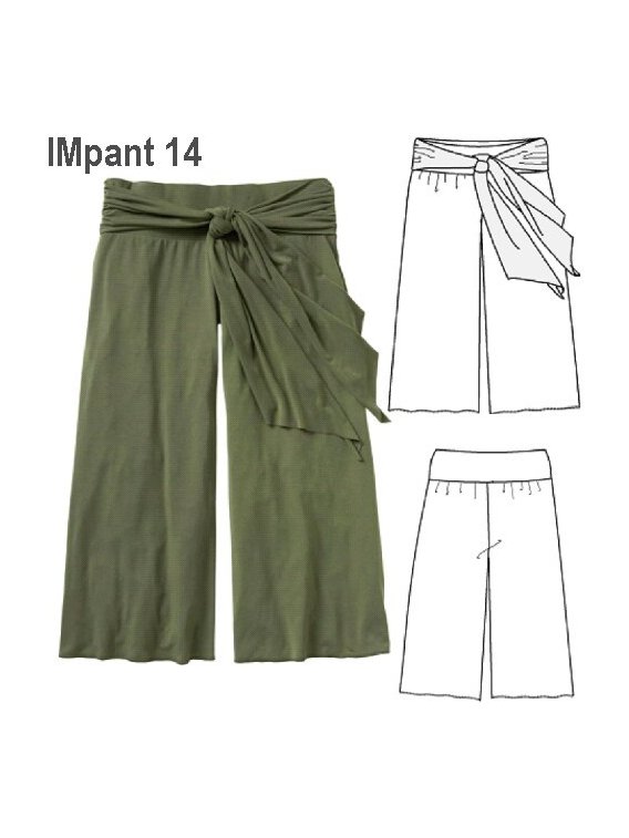 PANTALíñN CAPRI ANCHO NIíïA, PRETINA ANCHA