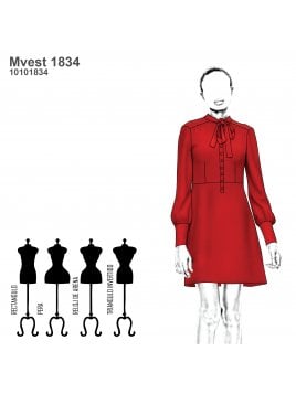 VESTIDO FALDA A MUJER 1834