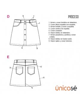 FALDA MINI MUJER 1804