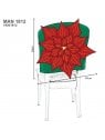 FUNDA SILLA FLOR NAVIDAD MAN 1812