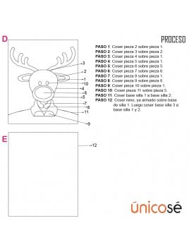 FUNDA SILLA RENO NAVIDAD MAN 1807