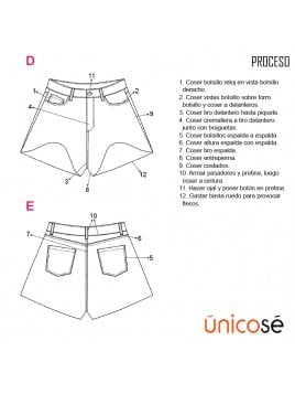 SHORT JEANS MUJER 1801