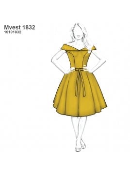 VESTIDO FIESTA AÑOS 50 MUJER 1832