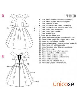 VESTIDO FIESTA AÑOS 50 MUJER 1832