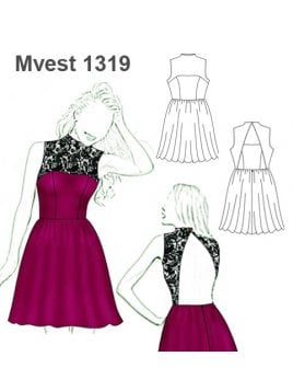 VESTIDO ESCOTE ESPALDA