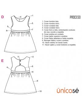 VESTIDO EVASE BEBE 1802