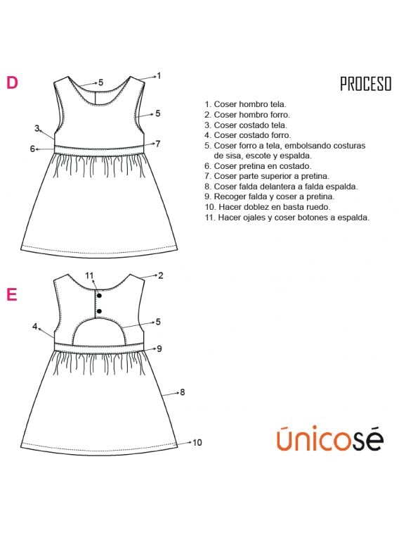 VESTIDO EVASE BEBE 1802