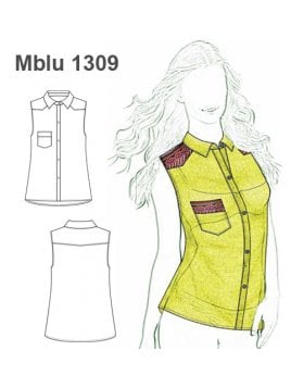 BLUSA CAMISERA SIN MANGAS