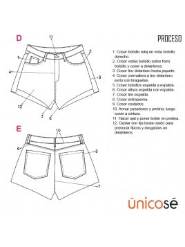 SHORT JEANS MUJER 1802