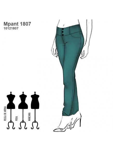 PANTALON JEANS MUJER 1807