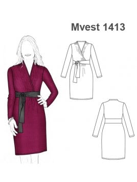 VESTIDO LAZO CINTURA MUJER 1413