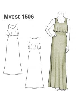 VESTIDO LARGO MUJER 1506