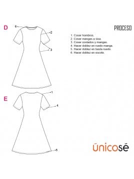 VESTIDO EVASE BASICO MUJER 1835