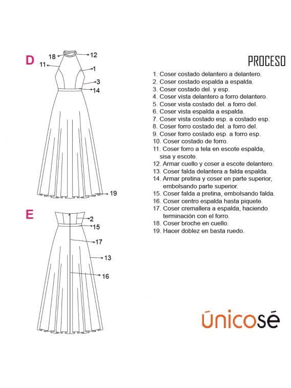 VESTIDO FIESTA HALTER MUJER 1837