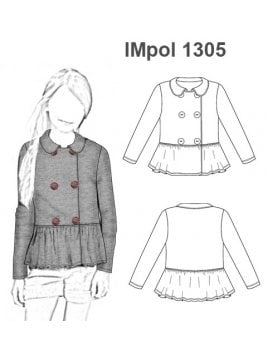 POLERON PEPLUM NIÑA 1305