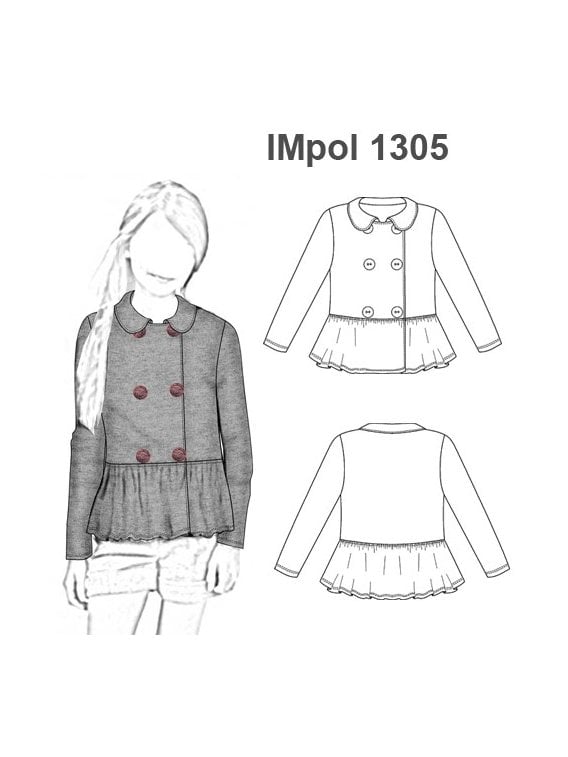 POLERON PEPLUM NIÑA 1305