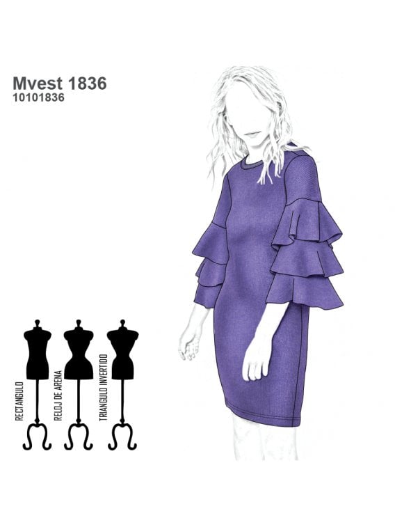 VESTIDO TUBO MUJER 1836